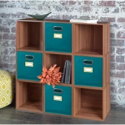 Niche Cubo 4pk Foldable Fabric Storage Bin With Label Holder Teal -Home Series Shop GUEST 33cf057c ce66 44ce b706 57b1f7b1ccc3