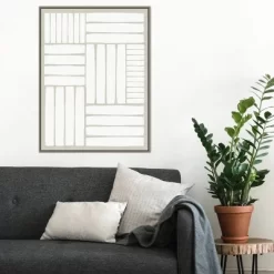 22" X 30" Free Rhythm By PI Studio Framed Canvas Wall Art Gray Wash - Amanti Art -Home Series Shop GUEST 34716fa6 9b9a 447f b066 81aa2d57175f