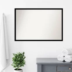 38" X 26" Non-Beveled Bathroom Wall Mirror Jet Black - Amanti Art 15 38" X 26" Non-Beveled Bathroom Wall Mirror Jet Black - Amanti Art -Home Series Shop GUEST 34ba6931 7200 41c4 8379 23d112c2c600