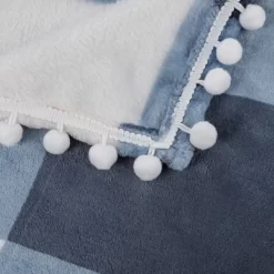 PiccoCasa Flannel Pom-Pom Tartan Checkered Fleece Throw Blanket 1Pc -Home Series Shop GUEST 3c2ce717 d95a 4378 a58e 4e4b4f84dad0