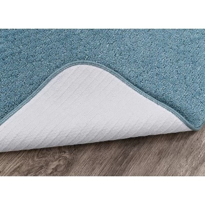 3pc Washable Nylon Bathroom Rug Set Blue - Garland Rug 5 3pc Washable Nylon Bathroom Rug Set Blue - Garland Rug - Image 5