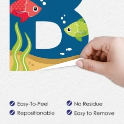 Big Dot Of Happiness Let's Go Fishing - Peel And Stick Fish Themed Baby Shower Standard Banner Wall Decals - Baby -Home Series Shop GUEST 3cd1a956 e846 4039 a534 4be38ab2f3b8