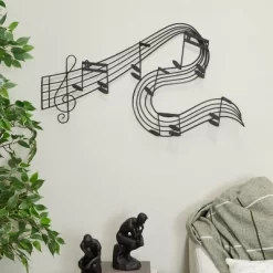 Metal Music Notes Wall Decor Black - Olivia & May -Home Series Shop GUEST 3ebdd030 f2a4 4532 8949 2ef1f77dfe7f