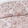 Kalampur Reversible Percale Cotton Comforter Set Brown/Blush - Heirlooms Of India