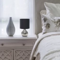 Hammered Drip Mini Table Lamp With Fabric Shade - Simple Designs -Home Series Shop GUEST 3f87731d f196 453c b8a5 e00c830755e1