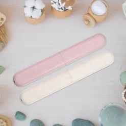 Unique Bargains Toothbrush Travel Case Traveling PP Portable Toothbrush Holders Cases For Travel Business Beige Pink 8.07''x1.22''x0.83'' -Home Series Shop GUEST 40144e32 157b 40b6 a42d 2f4ba743ae01