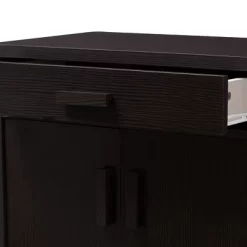 Bienna Modern And Contemporary Finished Shoe Cabinet Dark Brown - Baxton Studio -Home Series Shop GUEST 403ac8e2 9557 4e1d ab3a 12b1c1808b64
