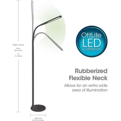 Ott-Lite OttLite Felix LED Gooseneck Task Floor Lamp Black -Home Series Shop GUEST 4045c977 bab8 4d6d 886a 59365ce6ab40