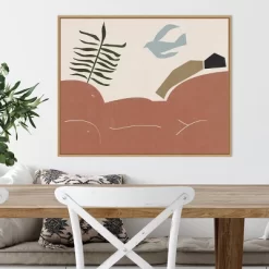 28" X 22" Other Land I By Melissa Wang Framed Canvas Wall Art Light Brown - Amanti Art -Home Series Shop GUEST 42271188 2975 49e6 baba 88a77c52d747