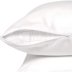 Micropuff Zippered Microfiber Pillow Protector Set Of 4