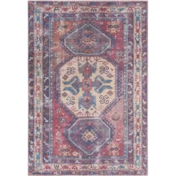Nicole Curtis Machine Washable Bordered Southwestern Indoor Rug -Home Series Shop GUEST 439ef5d1 f488 4590 9c4d 0f66f95b41f2
