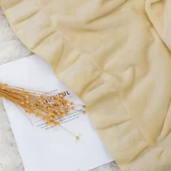 PiccoCasa Flannel Fleece Luxury Sofa With Ruffle Trim Lightweight Plush Microfiber Solid Blanket -Home Series Shop GUEST 45108266 c8fe 4de4 8b02 3183fa271428