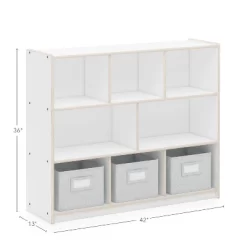 Guidecraft EdQ 3-Shelf 8-Compartment Storage - 36" -Home Series Shop GUEST 459d609e 679b 4a16 a667 904ef83836b2