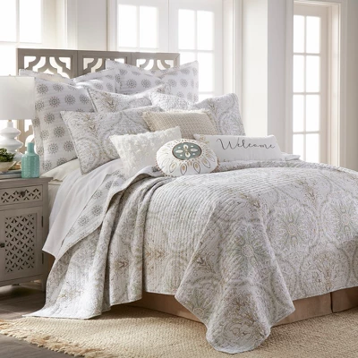 Cosima Medallion Quilted Euro Sham - 2pk - Villa Lugano By Levtex Home 2 Cosima Medallion Quilted Euro Sham - 2pk - Villa Lugano By Levtex Home - Image 2