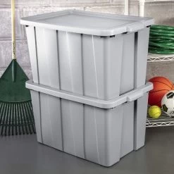 Sterilite Tuff1 30 Gallon Plastic Storage Tote Container Bin W/ Lid (4 Pack) -Home Series Shop GUEST 490840b6 0bdb 47b3 a9fc fc314958641c