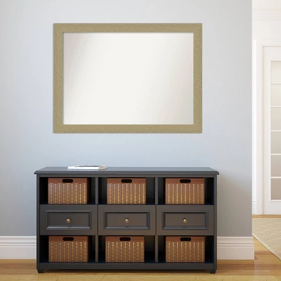 42" X 31" Non-Beveled Mosaic Bathroom Wall Mirror Gold - Amanti Art 4 42" X 31" Non-Beveled Mosaic Bathroom Wall Mirror Gold - Amanti Art - Image 4