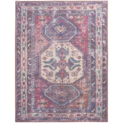 Nicole Curtis Machine Washable Bordered Southwestern Indoor Rug -Home Series Shop GUEST 4c46d401 8747 435c a2c5 4a90d7e4a97a