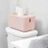 Cade Lidded Storage Bin Blush - IDESIGN