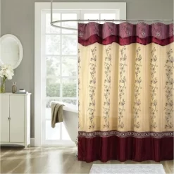 Kate Aurora Royal Living Embroidered Floral Sheer On Taffeta Layered Fabric Shower Curtain -Home Series Shop GUEST 4e8e4c16 853c 4f1a 8b16 ab40c6a8637e