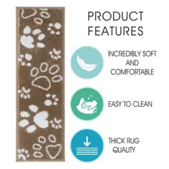 Sussexhome Paw Collection Non-Slip Carpet Stair Treads For Wooden Steps, 9" X 28" , Pack Of 4/7/10/13/15 -Home Series Shop GUEST 4f070228 3e24 4c05 a665 68b37edb5b5e