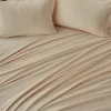Great Bay Home Heathered Melange T-Shirt Jersey Knit Cotton Sheet Set