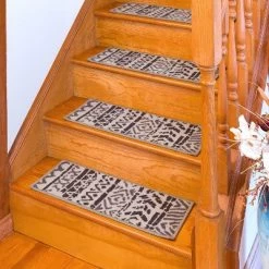 World Rug Gallery Bohemian Design Geometric Non-Slip Stair Treads -Home Series Shop GUEST 50938cf7 9f95 48f8 a184 e765a786a063