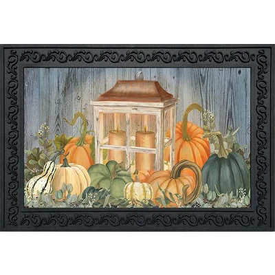 Briarwood Lane Autumn's Glow Lantern Primitive Doormat Fall Pumpk 1 Briarwood Lane Autumn's Glow Lantern Primitive Doormat Fall Pumpk