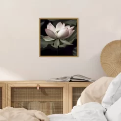 16" X 16" The Lotus I By Andy Neuwirth Framed Canvas Wall Art - Amanti Art -Home Series Shop GUEST 530c3dc9 5fa7 4499 841c 0f1426e5653e