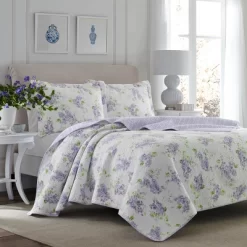Keighley Reversible Quilt Set Purple - Laura Ashley -Home Series Shop GUEST 53295020 f3cf 429c 9f12 ad3cc949fc76