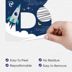 Big Dot Of Happiness Blast Off To Outer Space - Peel And Stick Rocket Ship Baby Shower Standard Banner Wall Decals - Baby -Home Series Shop GUEST 5360864e 1598 4135 b4d1 2dda403e0d2d
