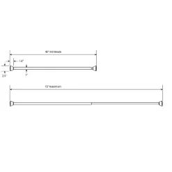 72" Half Moon Dual Mount Shower Rod - Threshold™ -Home Series Shop GUEST 5420201f e4d0 4550 a485 c4c3e9014ce9