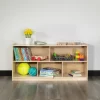 Flash Furniture Wooden School Classroom Storage Cabinet/Cubby For Commercial Or Home Use - Safe, Kid Friendly Design (Natural)