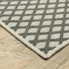 Trinity Casual Diamond Lattice Patio Area Rug Beige/Gray - Captiv8e Designs
