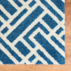 2'x3' ColorStar Deco Grid Door Mat Sapphire - Bungalow Flooring -Home Series Shop GUEST 559a3cf9 867f 4cd5 a260 85c69432d029