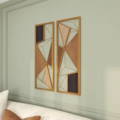 Modern Metal Abstract Wall Decor Set Of 2 Brown - CosmoLiving By Cosmopolitan -Home Series Shop GUEST 57a74c15 e235 481d 9048 2dfce2253c2a