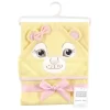 Hudson Baby Infant Girl Cotton Animal Hooded Towel, Lion Girl, One Size