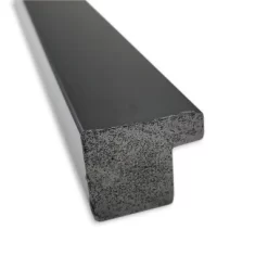 38" X 26" Non-Beveled Bathroom Wall Mirror Jet Black - Amanti Art