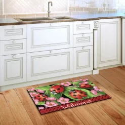 Ladybugs On Leaves Spring Doormat Welcome Indoor Outdoor 30" X 18" Briarwood Lane -Home Series Shop GUEST 5ab5a1b1 e5c3 4fa3 8886 7bc337d4d0e8