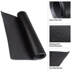 Exercise Bike Mat - 30x60in Non-Slip Waterproof Indoor Cycle Or Treadmill Pad By Wakeman