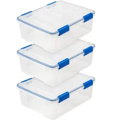 IRIS USA WEATHERPRO Plastic Storage Box With Durable Lid And Seal And Secure Latching Buckles -Home Series Shop GUEST 5be9878b 269c 42f3 b613 76c1792d4c3a