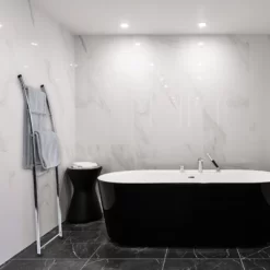 Juvale 59 Inch 4-Rung Wall Leaning Towel Rack, Holder & Stand, Blanket Ladder For Bathroom Decor, Oval Tube Chrome Metal -Home Series Shop GUEST 5c4a7f06 eb2d 4e05 a371 9e3778a3107c