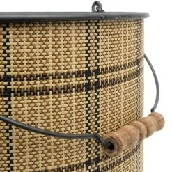 Set Of 2 Brown Metal & Wood Bins - Foreside Home & Garden -Home Series Shop GUEST 5d89dc0a dd81 4623 8844 15df7e25fb94