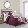 14pc King Liana Comforter Set Plum Purple - Lanwood Home