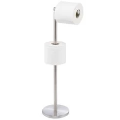 MDesign Toilet Paper Roll Holder Stand/Dispenser - Brushed Stainless - Bronze 18 MDesign Toilet Paper Roll Holder Stand/Dispenser - Brushed Stainless - Bronze -Home Series Shop GUEST 5dd62c63 4a64 41a2 8c7a 3c66502bf645