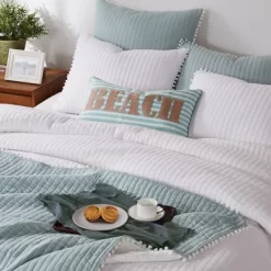 Pom Pom Blue Haze Standard Sham - Levtex Home -Home Series Shop GUEST 5e49a6d2 f650 481b a4c1 d9aa661714cf