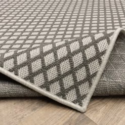 Trinity Casual Diamond Lattice Patio Area Rug Beige/Gray - Captiv8e Designs -Home Series Shop GUEST 5e90e4ce 6f00 49d0 a37f d4af97498985