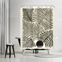 Americanflat 71" X 74" Shower Curtain Neutral Styles By Modern Tropical -Home Series Shop GUEST 6257f76a 43ea 4059 af3b bb4ca2822fc2