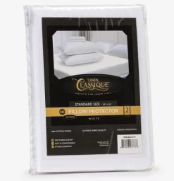 Linen Classique 320TC - Zippered Pillow Protector - White -Home Series Shop GUEST 62be2384 b0b9 43ff bb12 dce504943682