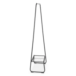 Whitmor Garment Rack With Shelf Black