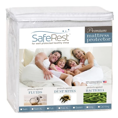 SafeRest Waterproof Mattress Protector - Premium Mattress Cover With Soft Cotton Terry Surface - Noiseless Protection 9 SafeRest Waterproof Mattress Protector - Premium Mattress Cover With Soft Cotton Terry Surface - Noiseless Protection - Image 9